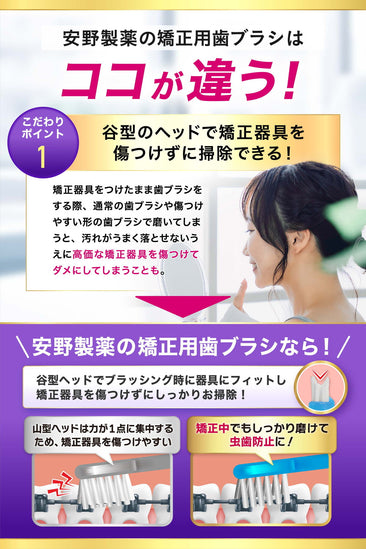 矯正用歯ブラシ